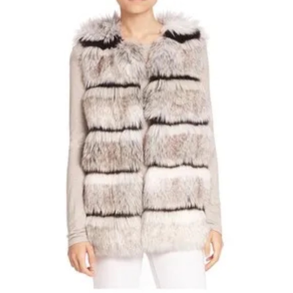 Calypso St. Barth Merveille Faux Fur Vest View 2